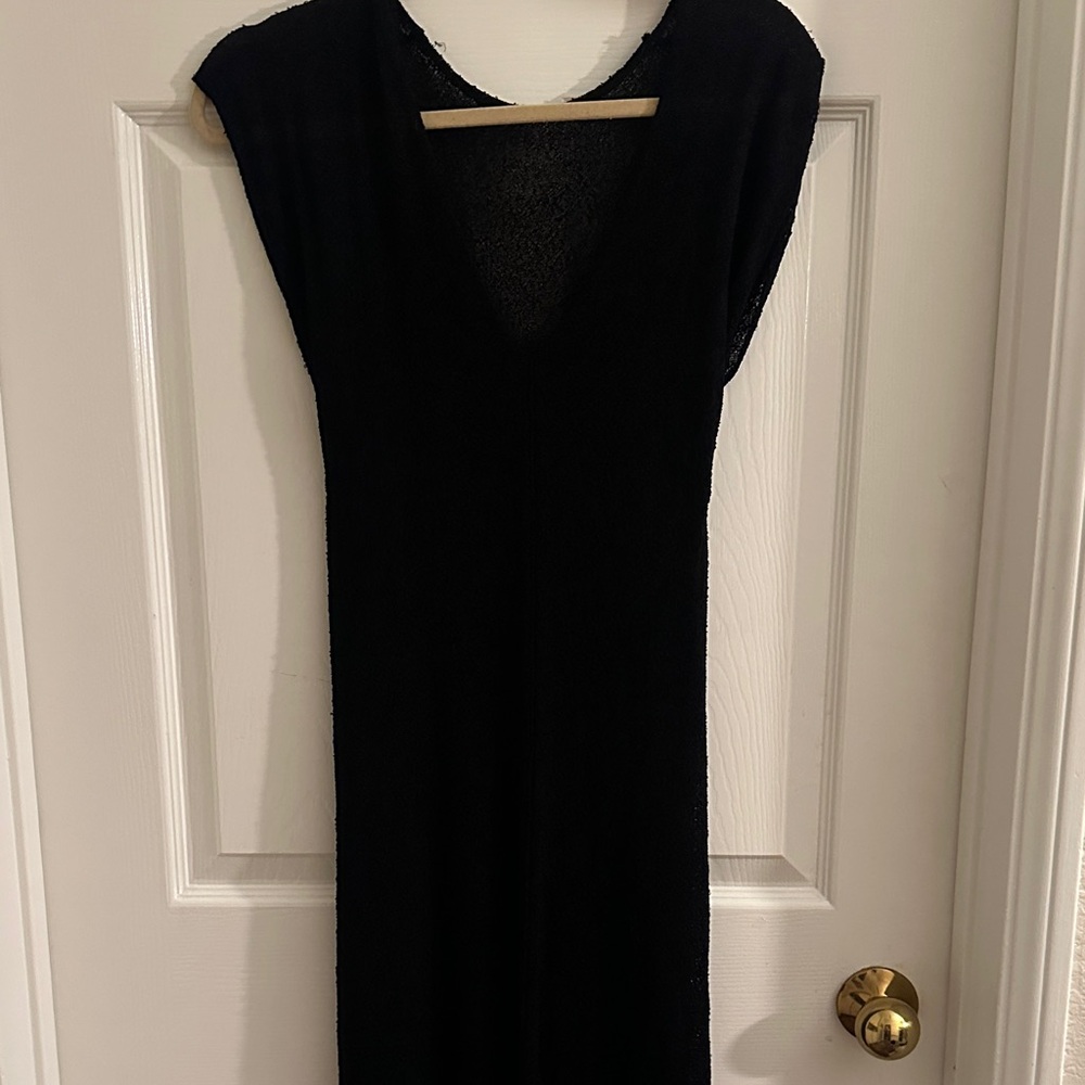 Free people sheer casual Black Dress